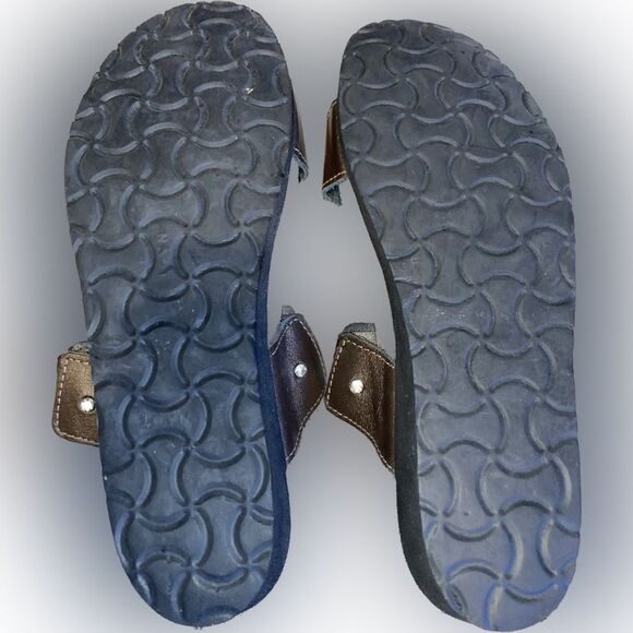 Naot Ashley Slide Sandal Metallic Bronze Rhinestones Size EU 38 US 7 - Picture 4 of 4